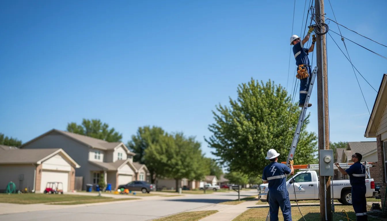 Residential electrician providing installation services in Richardson, TX
